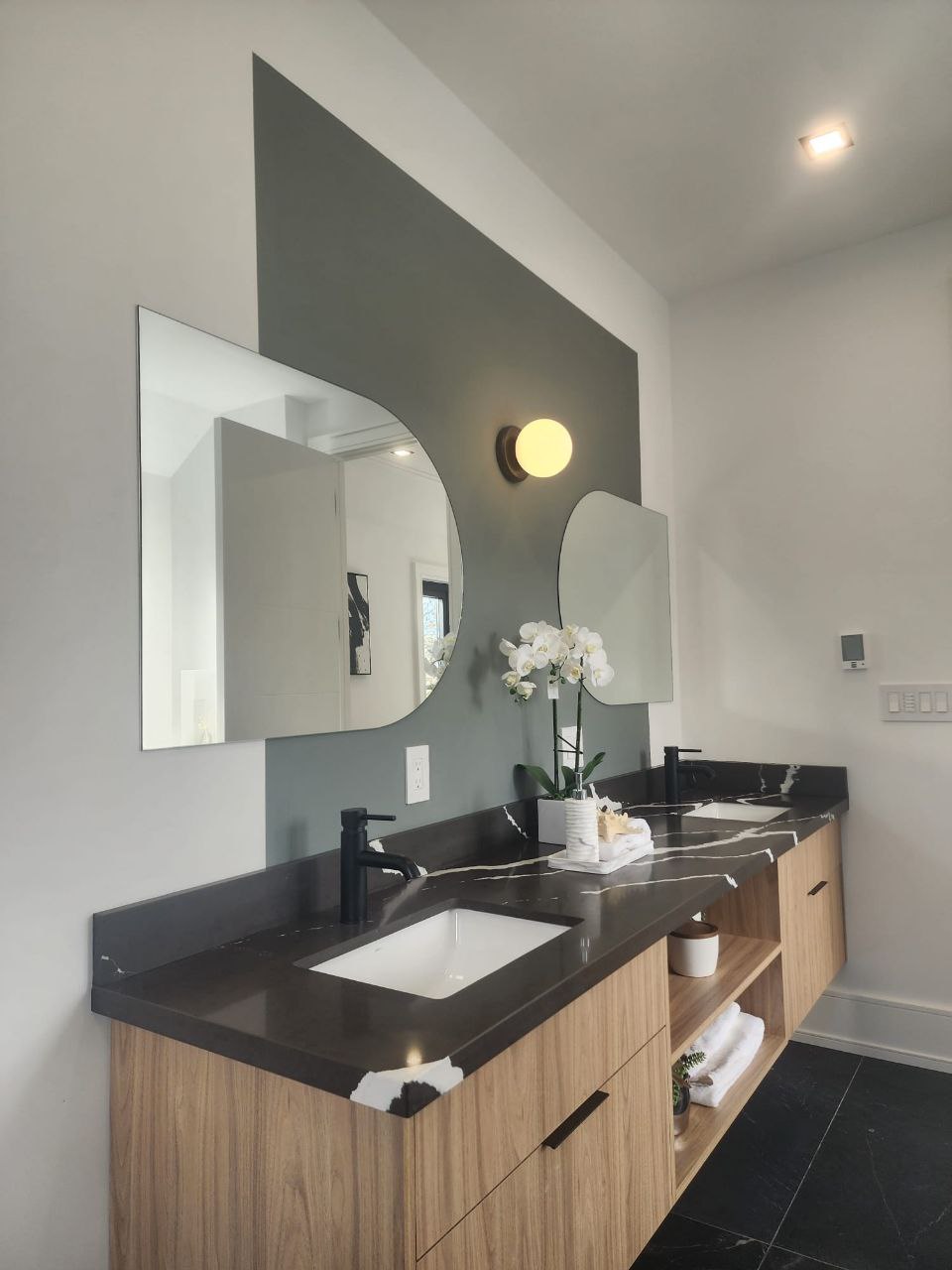 Secondary bathroom with bathtub and shower