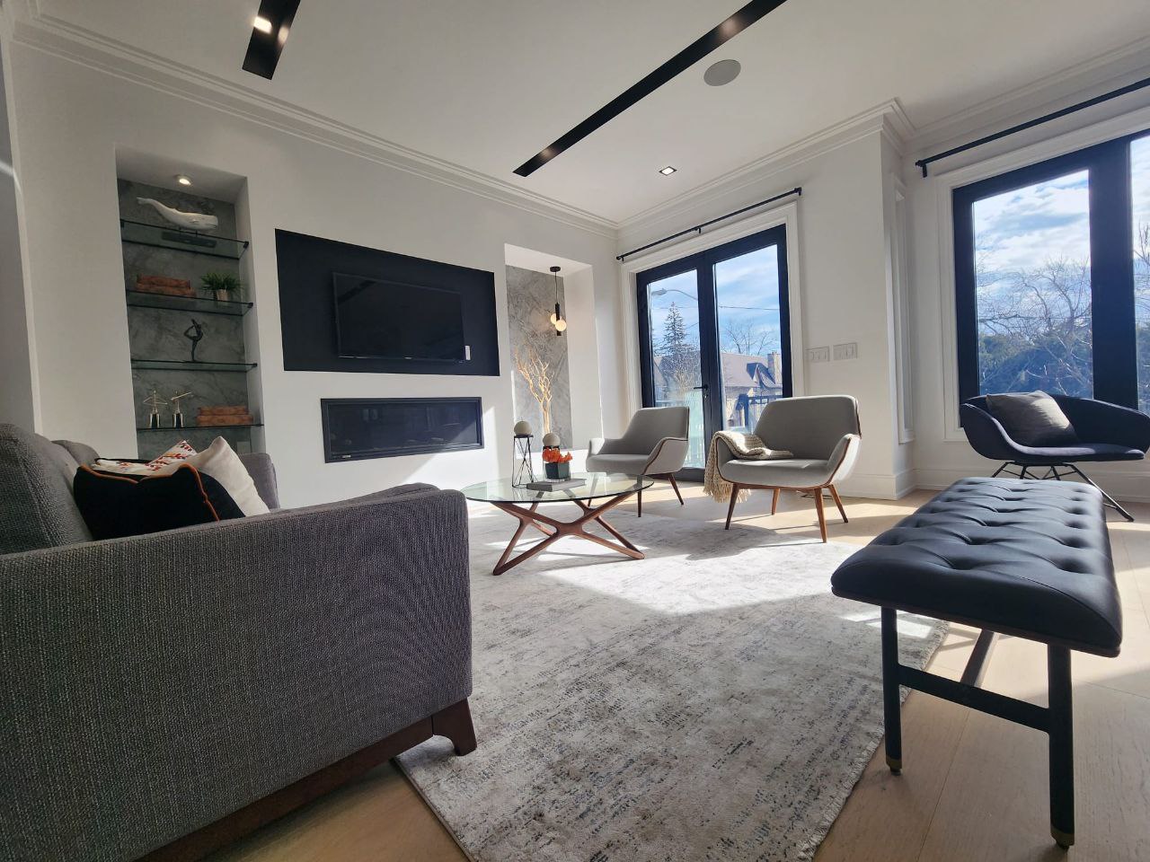 Living room seating area detail